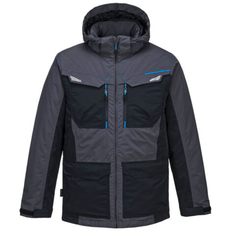Chaqueta de trabajo de invierno detalles reflectantes WX3 T740 XL Gris metálico