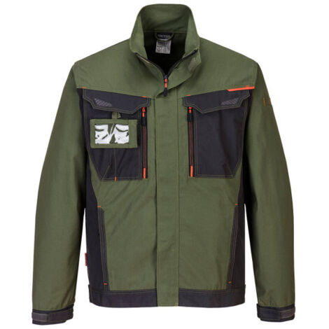Chaqueta de trabajo en polialgodón anti abrasión WX3 PORTWEST T703 XL Verde Oliva