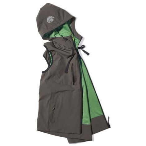 Chaqueta de trabajo Gold con capucha de poliéster y elastano resistente al agua DIKE XL Humo de Londres