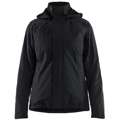 Chaqueta de trabajo hardshell stretch forrada mujer 4408 - Negro/Negro XXXL