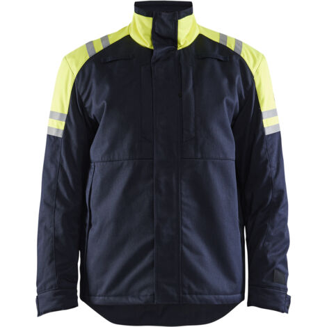Chaqueta de trabajo ignífuga Inhérent Steel 4515 - Azul marino/Amarillo L