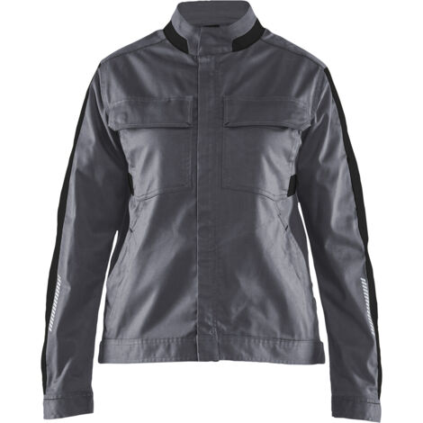 Chaqueta de trabajo industrial stretch mujer 4443 - Gris/Negro XS