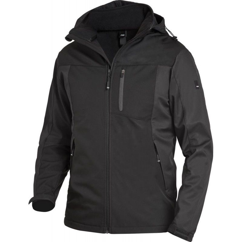 

FHB - Chaqueta de trabajo Jannik, Softshell, Talla L, antracita/negro