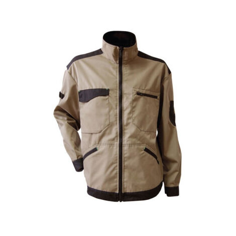 Chaqueta de Trabajo Modelo Benz 60% de Algodón y 40% Poliéster en Varios Colores S Beis/Negro