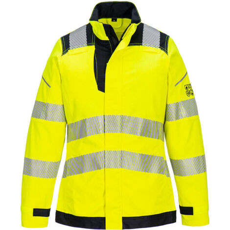 Chaqueta de trabajo para mujer PW3 FR Hi-Vis Amarillo/Negro M