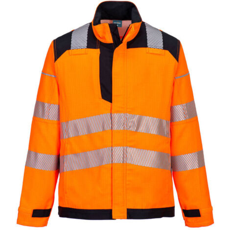 Chaqueta de trabajo PW3 FR HVO multi-norma entornos peligrosos naranja flúor PORTWEST FR722 XL Naranja/Negro