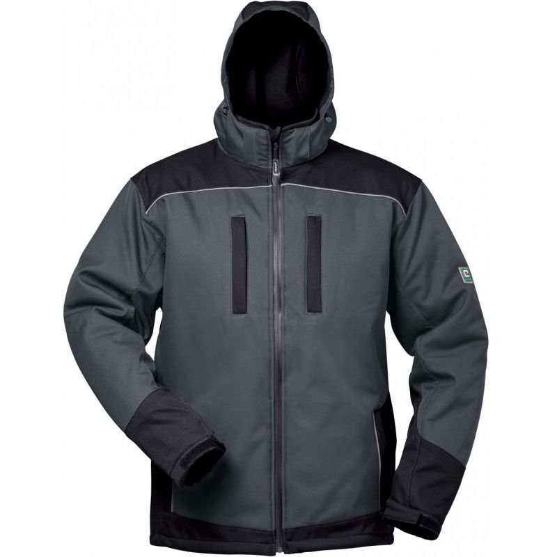 

chaqueta de trabajo softshell Aouix, Talla L, gris/negro