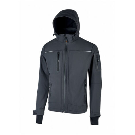 Chaqueta de trabajo softshell forrada con microfelpa SPACE - Gris 4XL