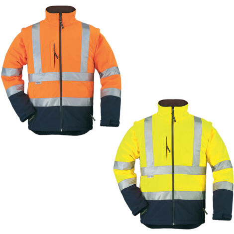 Chaqueta de trabajo softshell STATION - Naranja fluorescente 2XL - 56/58