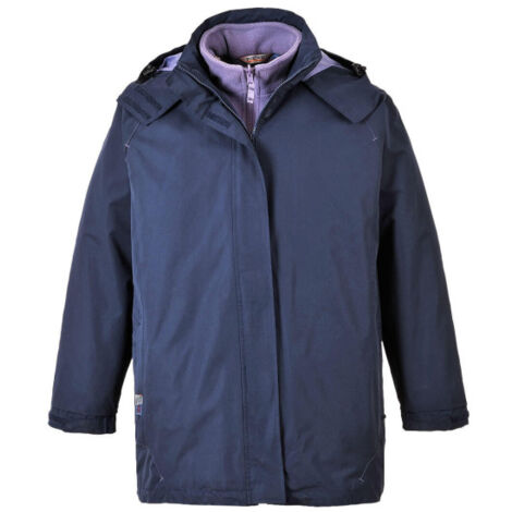 Chaqueta Elgin 3 en 1 para mujer impermeable y cortavientos XS Azul Marino