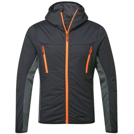Chaqueta EV4 Insulated Hybrid con innovador panel ActiReach color a contraste PORTWEST EV470 XXXL Gris metálico