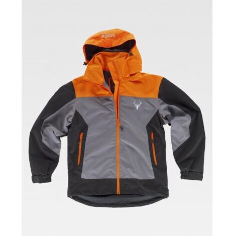 Chaqueta forrada impermeable con capucha desmontable WORKTEAM S8225 Sport