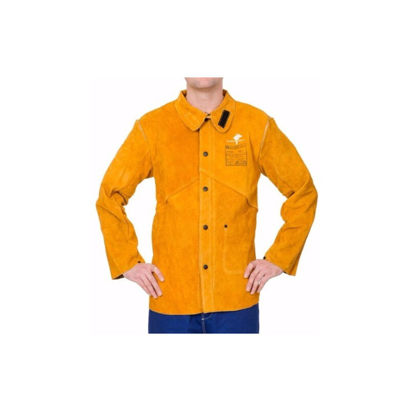 

Chaqueta con dorso de tela ignífuga WELDAS Golden Brown | L