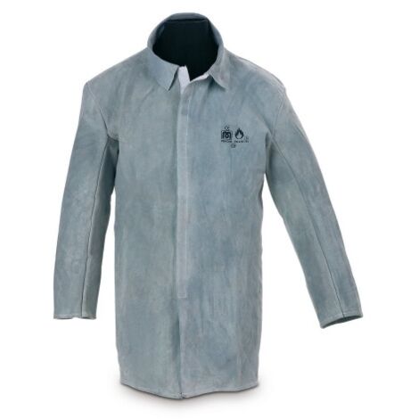 Chaqueta Ignifuga De Piel Serraje Con Velcro T-12 Marca