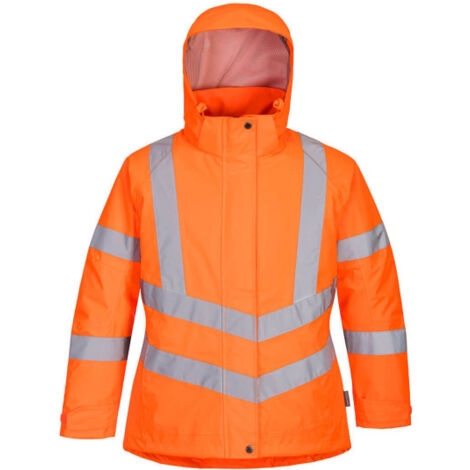 Chaqueta impermeable de invierno para mujer de mangas ranglan A.V LW74 XXXL Naranja
