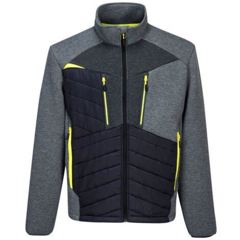 Chaqueta laboral DX4 Hybrid Baffle paneles acolchados de Insulatex DX471 L Gris metálico