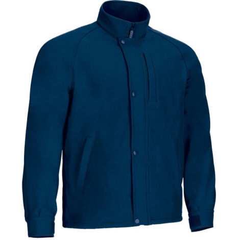 Chaqueta laboral softshell hidrófuga 3 bolsillos cuello alto AIRFORCE S Azul marino orión