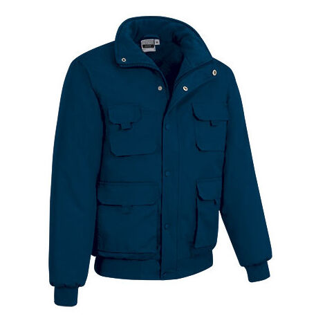 Chaqueta multibolsillos acolchada, tejido canva más resistente Sanak VALENTO L Azul marino orion