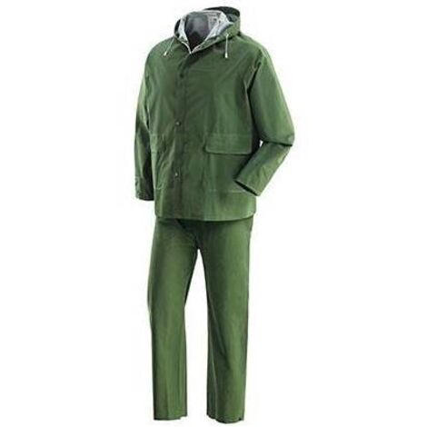 Chaqueta + Pantal�n impermeable de PVC para lluvia