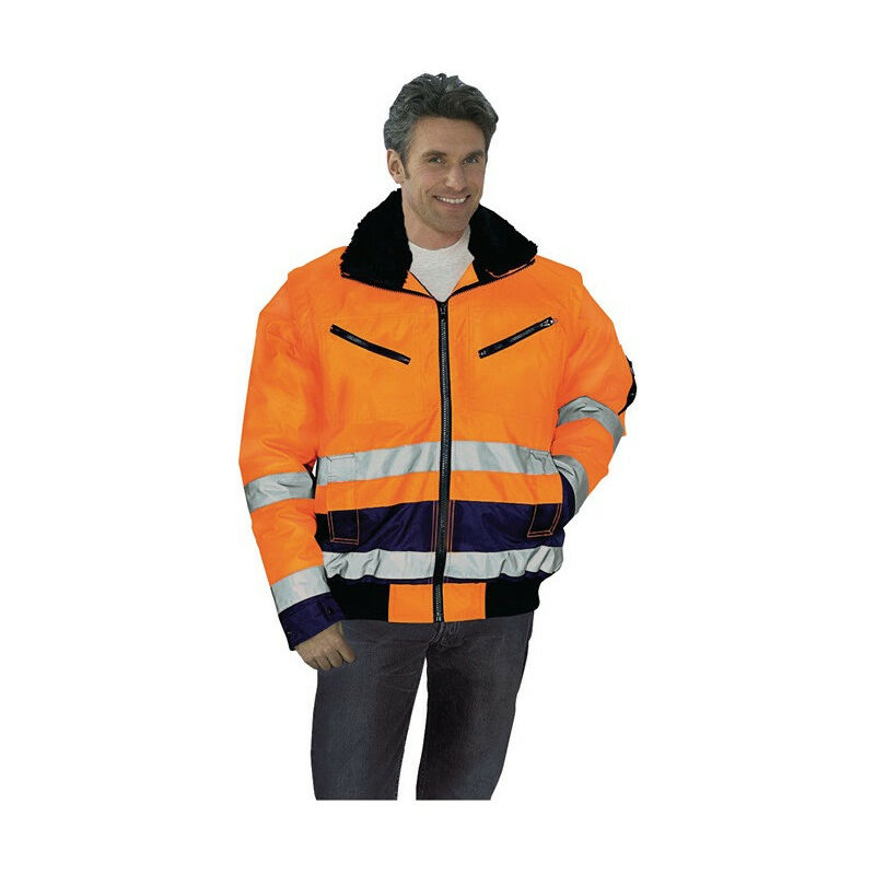 

Chaqueta de piloto de alta visibilidad talla M naranja / marino PREVENT