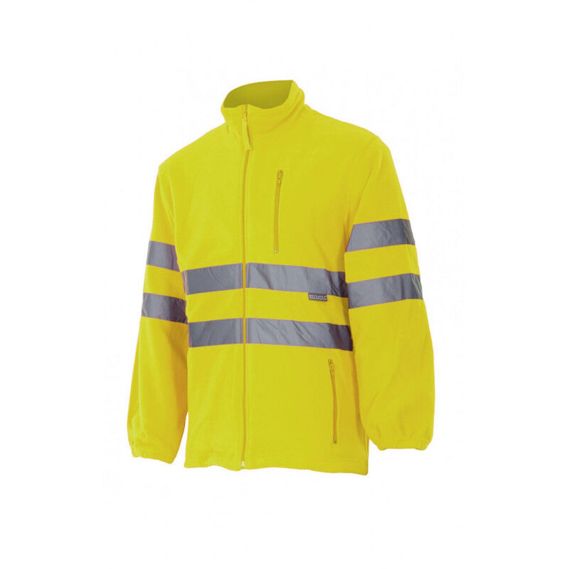 

Chaqueta polar de alta visibilidad con cintas reflectantes en torso y mangas VELILLA Serie 181 | 2XL - Amarillo Flúor