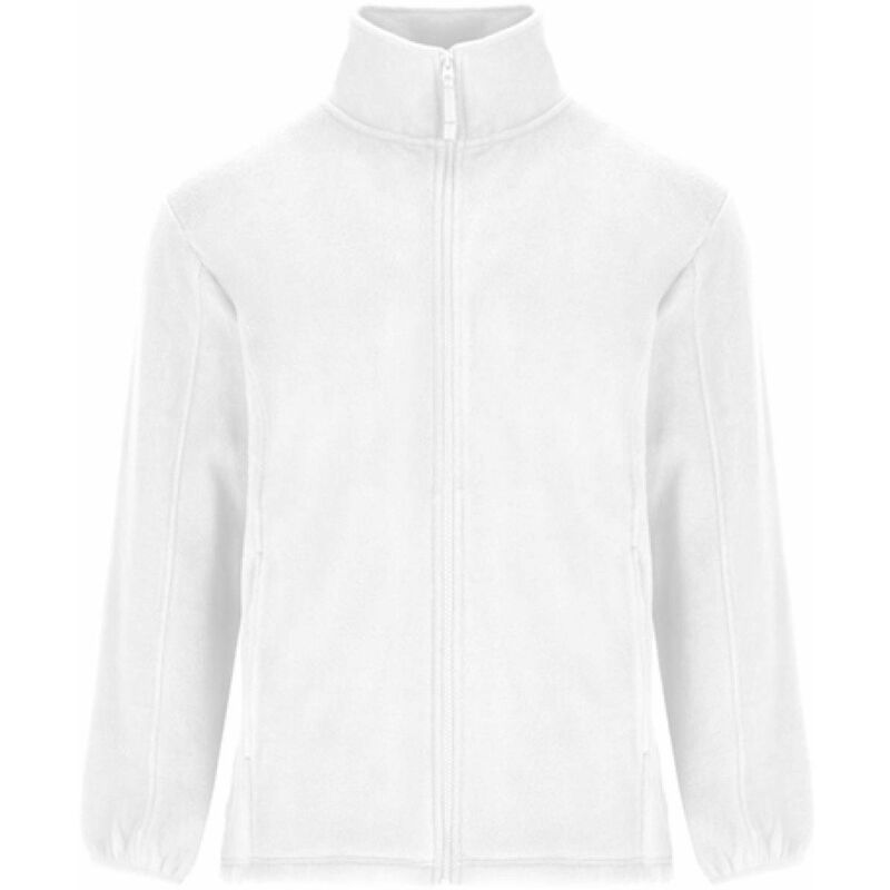 

Roly - Chaqueta polar, con cuello alto forrado y cremallera ARTIC CQ6412 | Blanco - M