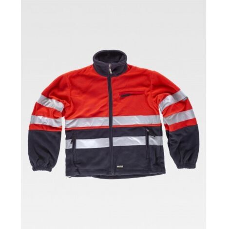 Chaqueta Polar de Alta Visibilidad WORKTEAM con cintas reflectantes C4027