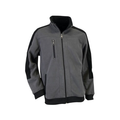 Chaqueta Polar de Trabajo Modelo Walker 100% poliéster Color Gris/Negro M Gris