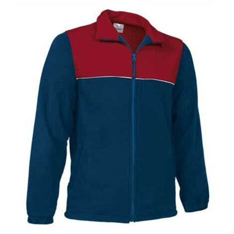 Chaqueta polar en colores combinados antipeeling Pacific 6/8 niño Azul marino / Rojo loto / Blanco