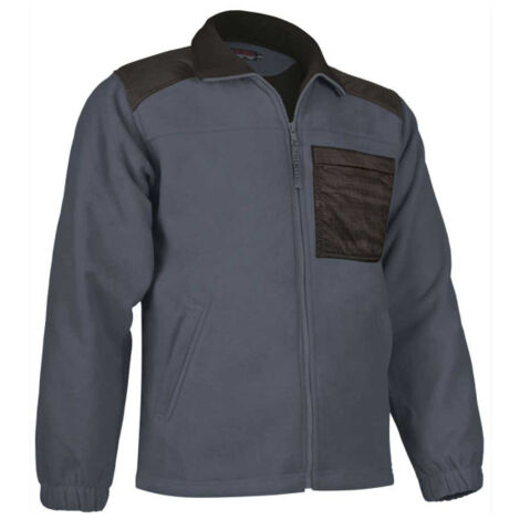 Chaqueta polar en colores combinados VALENTO Nevada XL Gris cemento / Gris cemento