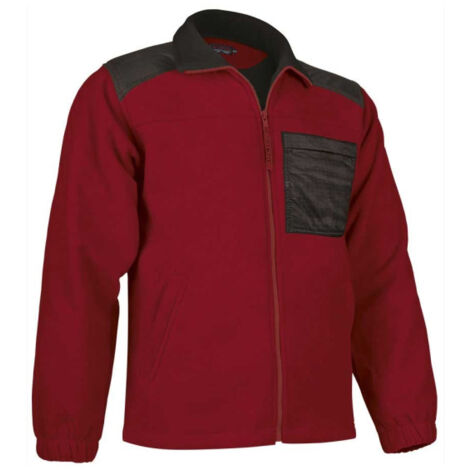 Chaqueta polar en colores combinados VALENTO Nevada XS Rojo loto / Negro