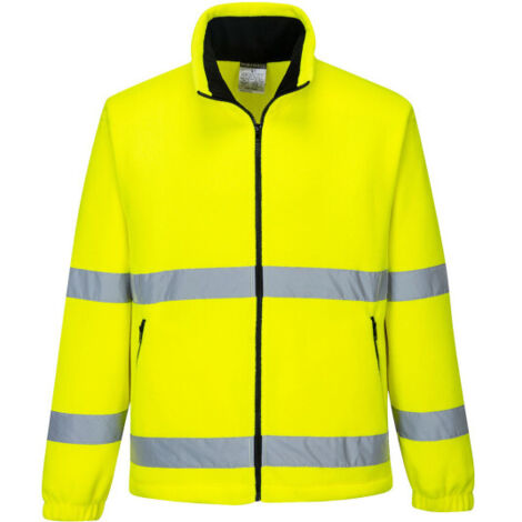 Chaqueta Polar Essential de alta visibilidad con cintas reflectantes F250 XS amarillo