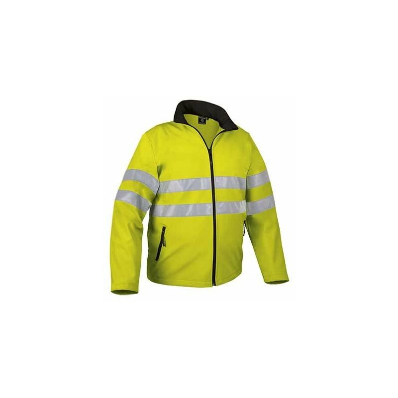 

Chaqueta retroreflectante alta visibildad en tejido técnico VALENTO Storm | M - Amarillo fluor