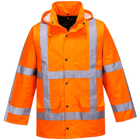 Chaqueta RWS Hi-Vis Winter Traffic para trabajo al aire libre / Naranja / 4XL