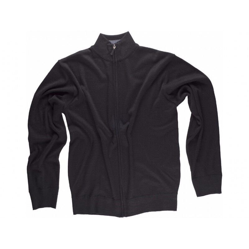 

Chaqueta de punto fino con cierre de cremallera S5603 | Negro - XL - Workteam