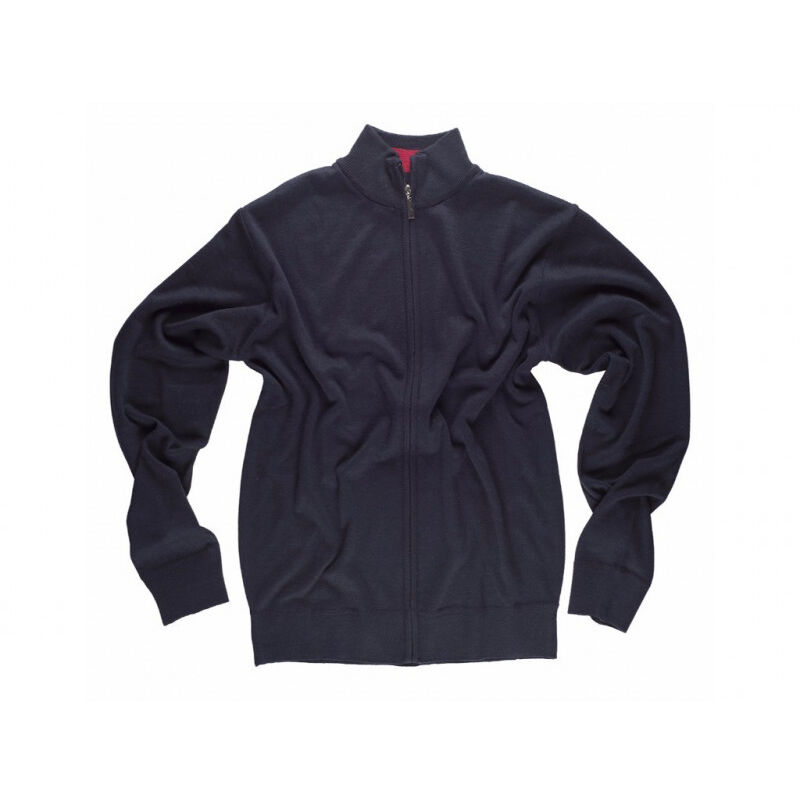 

Chaqueta de punto fino con cierre de cremallera S5603 | Azul marino - L - Workteam