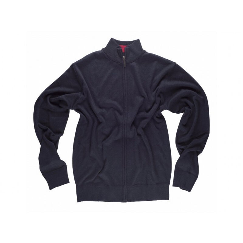 

Chaqueta de punto fino con cierre de cremallera S5603 | Azul marino - XL - Workteam