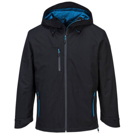 Chaqueta Shell bicolor con cierre frontal Impermeable y transpirable S600 XXL Negro