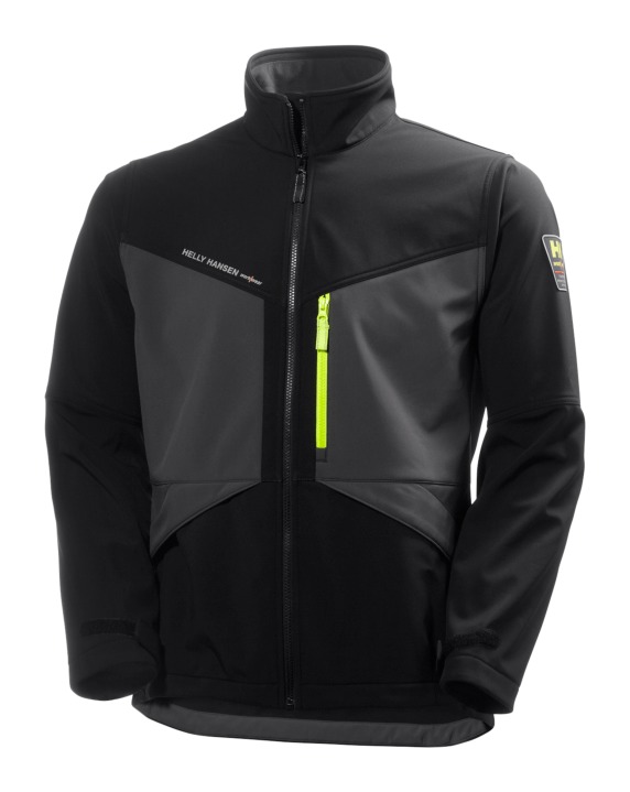 

Helly Hansen Workwear - Chaqueta softshell Aker Helly Hansen 74051 | S - Negro / Gris carbón