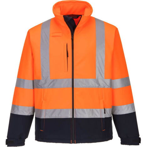 Chaqueta Softshell Bicolor (3 capas) Naranja/Marino 3XL