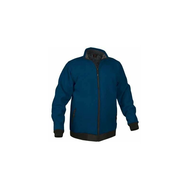 

Chaqueta softshell con cremallera larga VALENTO Alaska | S - Azul Marino