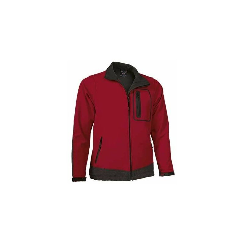 

Chaqueta técnica en tejido softshell Batavia | 10/12 niño - Rojo/Negro - Valento