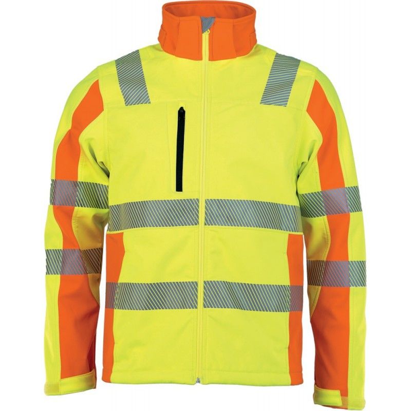 

Asatex - Chaqueta softshell de alta visibilidad PREVENT amarillo Talla S