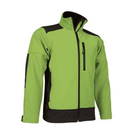 Chaqueta softshell hidrofugada VALENTO Saponi 6/8 Verde manzana