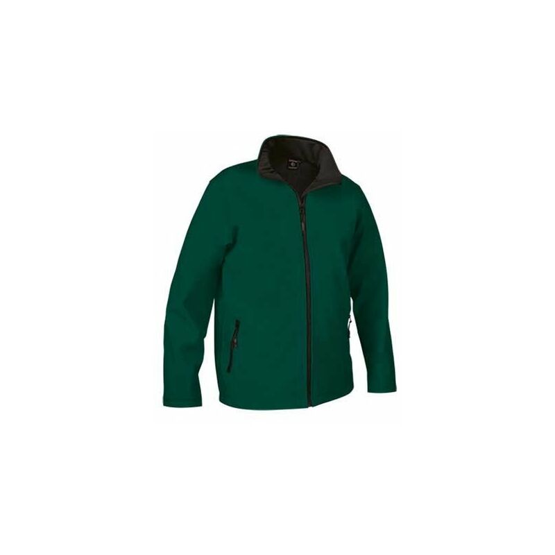 

Chaqueta softshell hidrofugada y cortavientos VALENTO Horizon | S - Verde botella