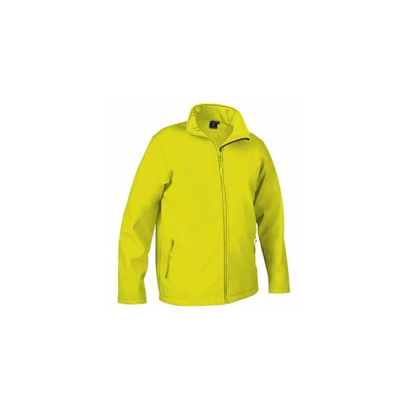 

Chaqueta softshell hidrofugada y cortavientos VALENTO Horizon | 10/12 - Amarillo fluor