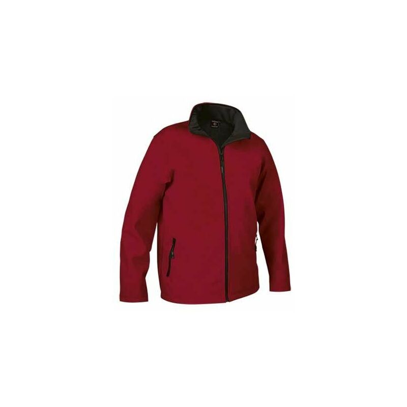 

Chaqueta softshell hidrofugada y cortavientos VALENTO Horizon | Rojo loto - 4/5