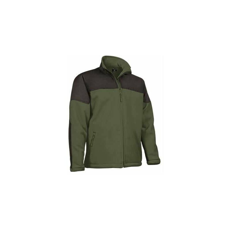 

Chaqueta en tejido softshell combinada VALENTO Makalu | S - Verde militar / Negro