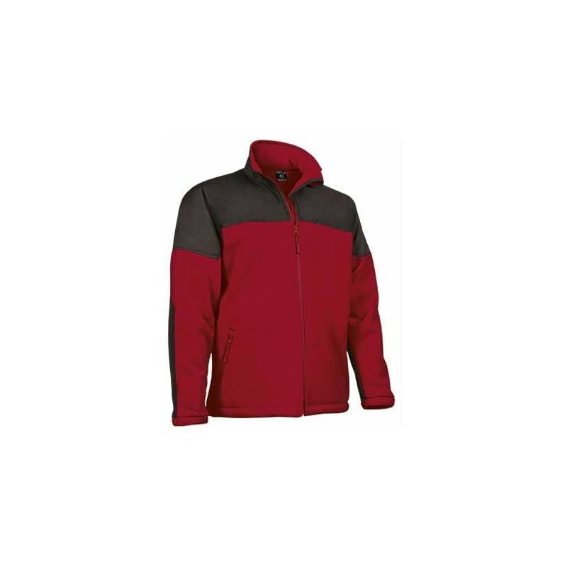 

Chaqueta en tejido softshell combinada VALENTO Makalu | S - Rojo loto / Negro