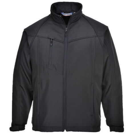 Chaqueta softshell Oregon para hombre forro micropolar resistente al agua (3 capas) XXXL Negro